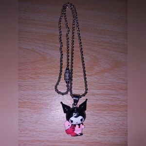 Kuromi pendant plus chain